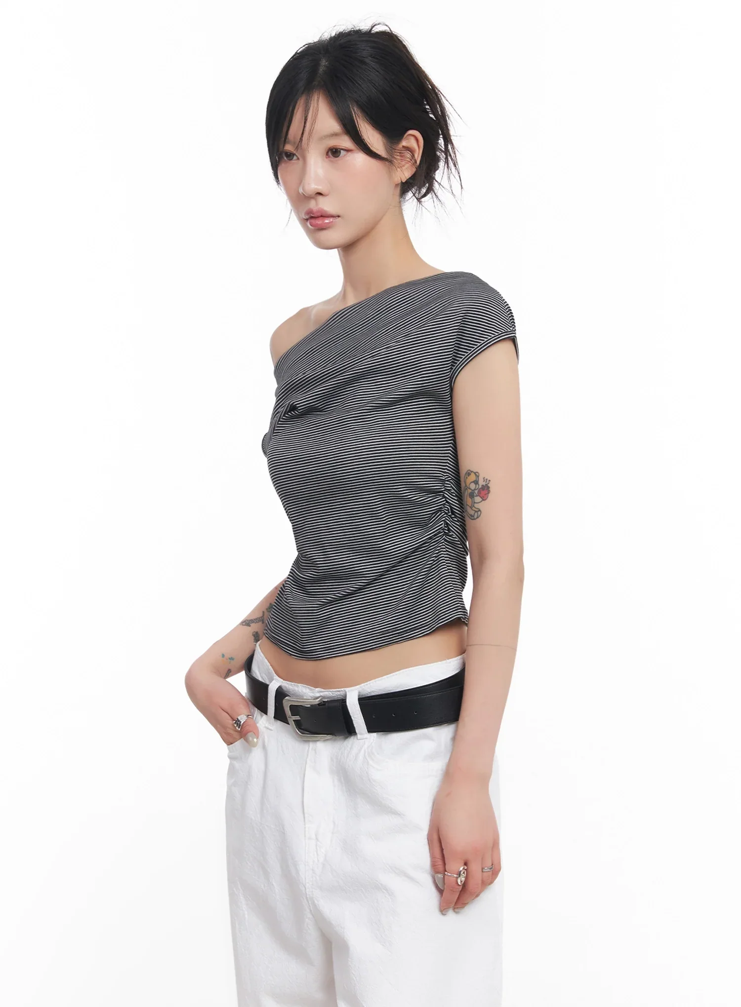 Modern Faux Leather Belt IC503 - Image 3