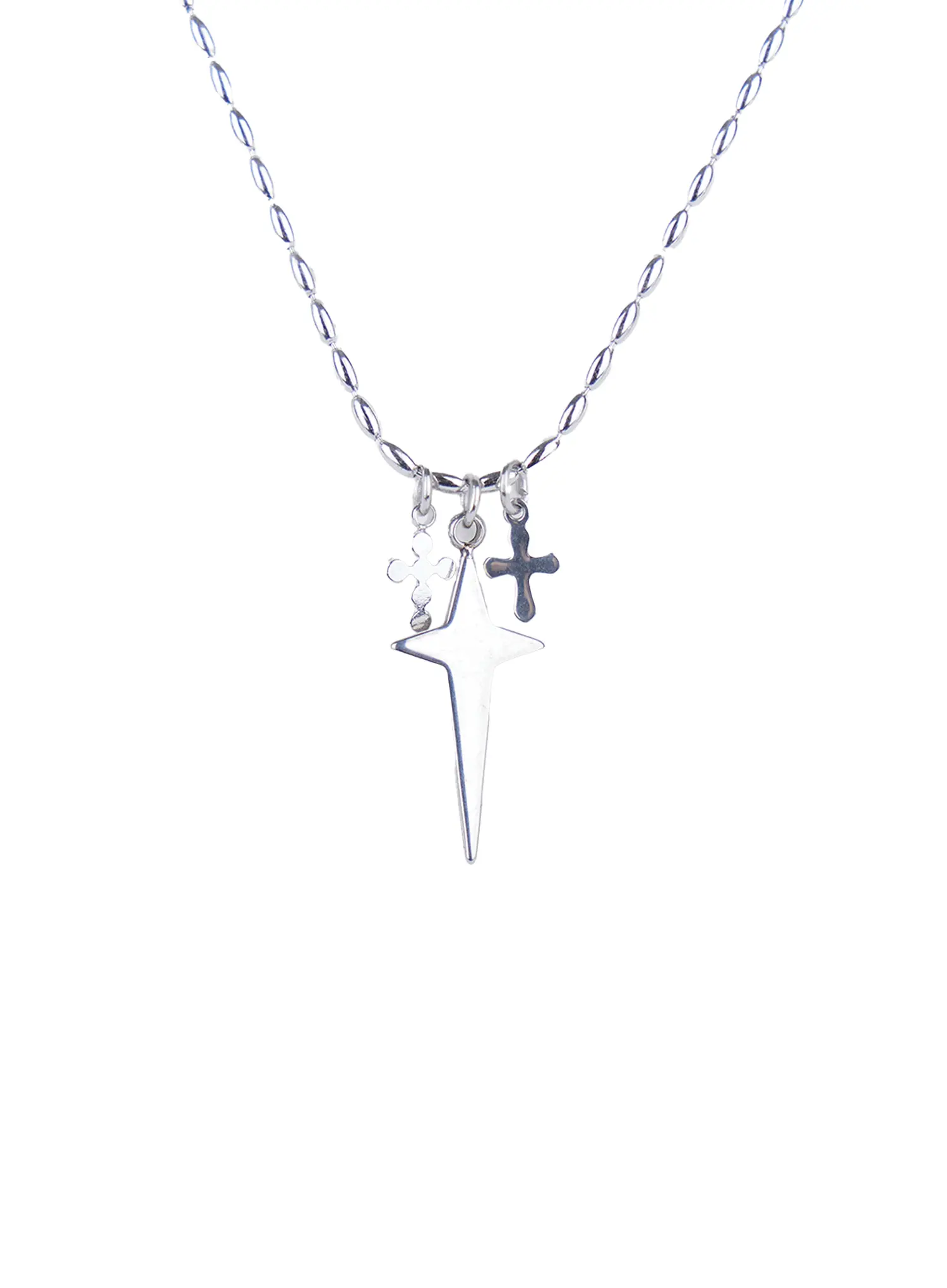 Multi-Cross Pendant Necklace CL522 - Image 7