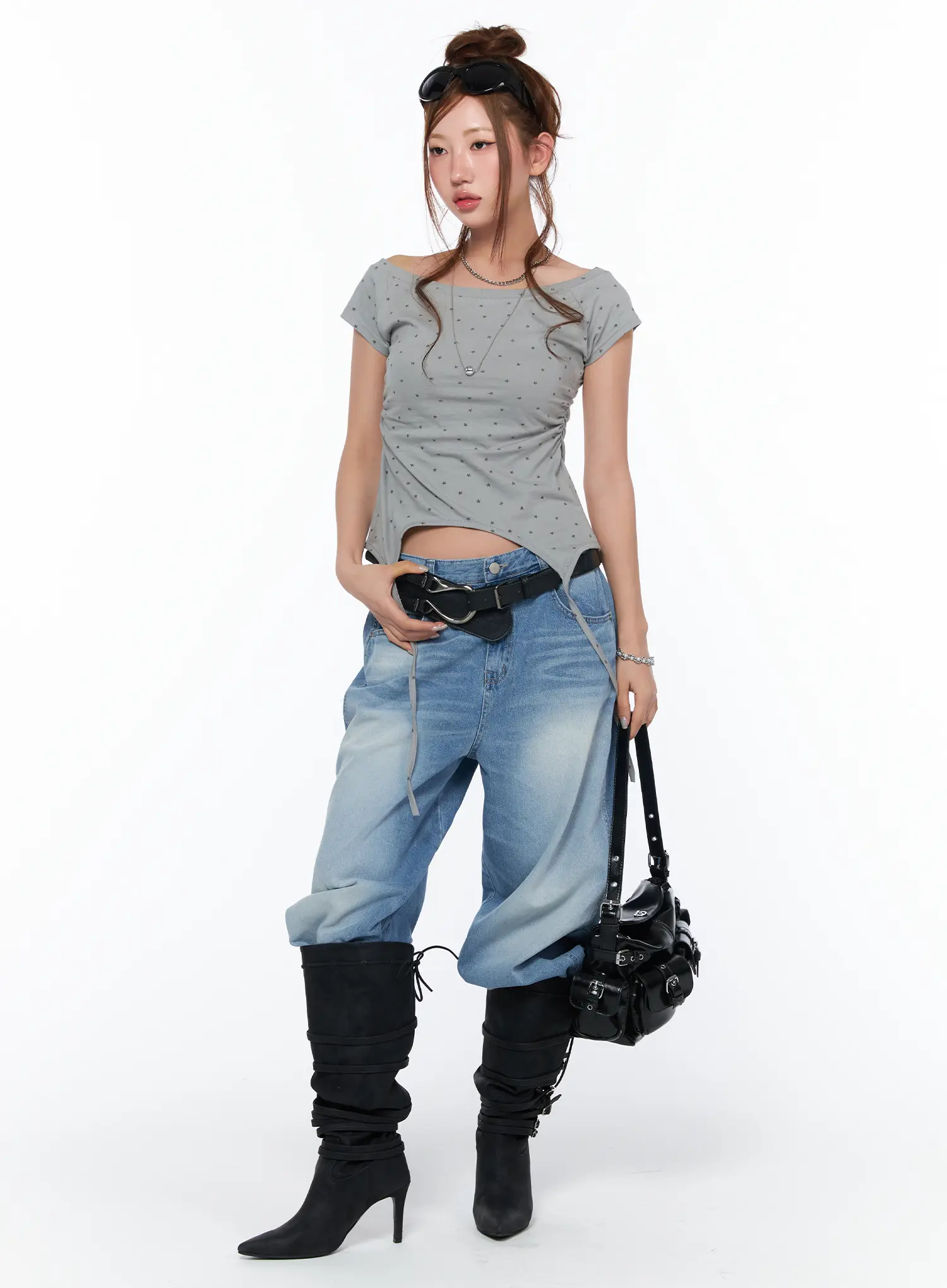Multi-Pocket Belt Shoulder Bag CA514 - Image 5