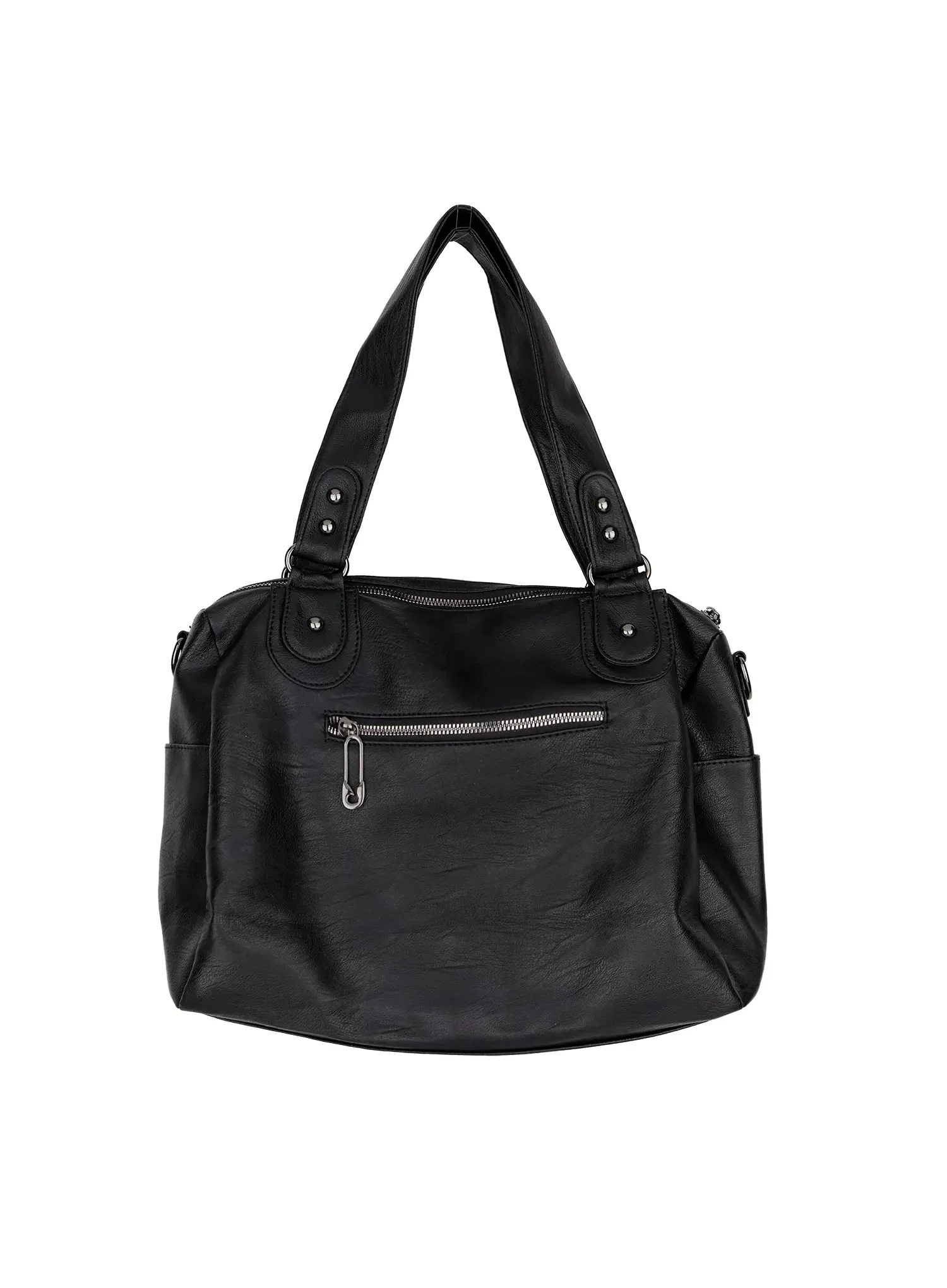 Multi-Pocket Faux Leather Bag IA523 - Image 15