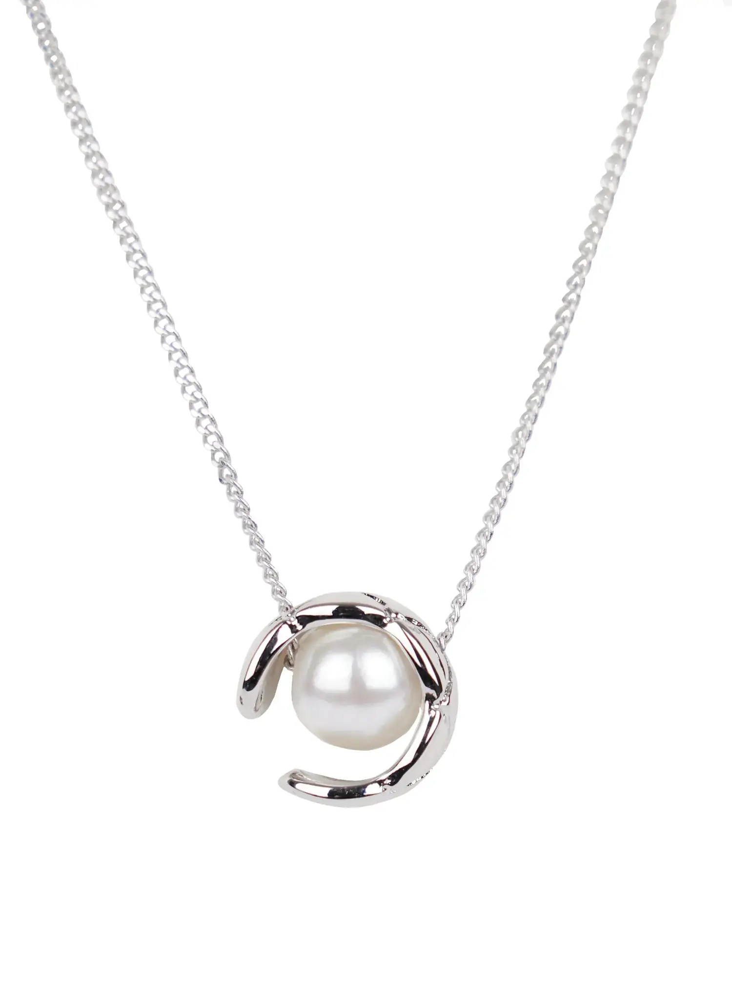 Multi-Strand Faux-Pearl Detail Layered Necklace IN510 - Image 5