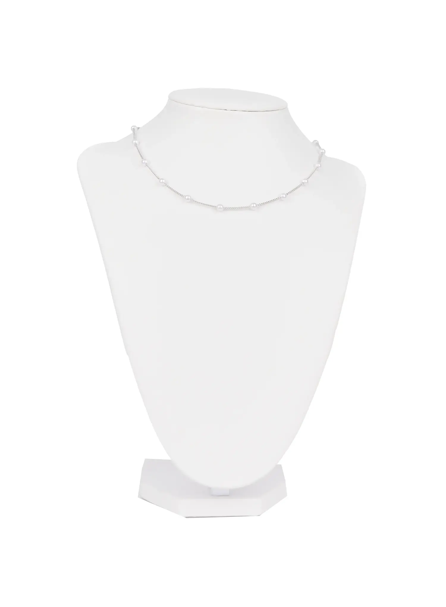 Multi-Strand Faux-Pearl Detail Layered Necklace IN510 - Image 7