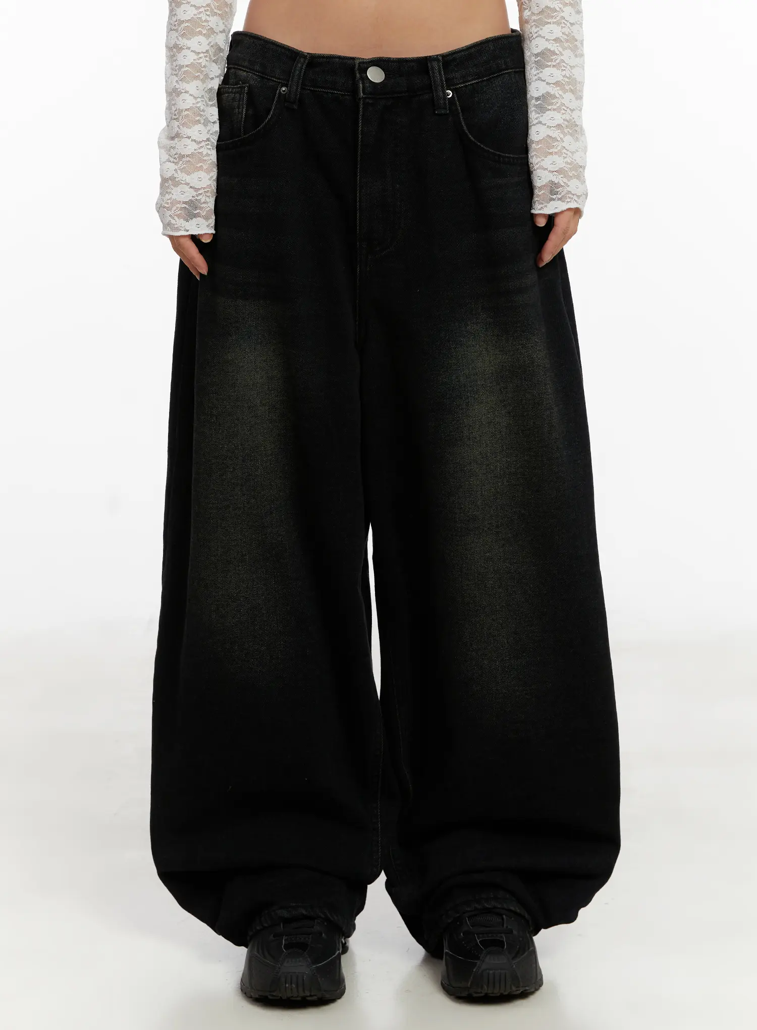 Myla Dark Wash Wide-Leg Jeans CD512 - Image 2