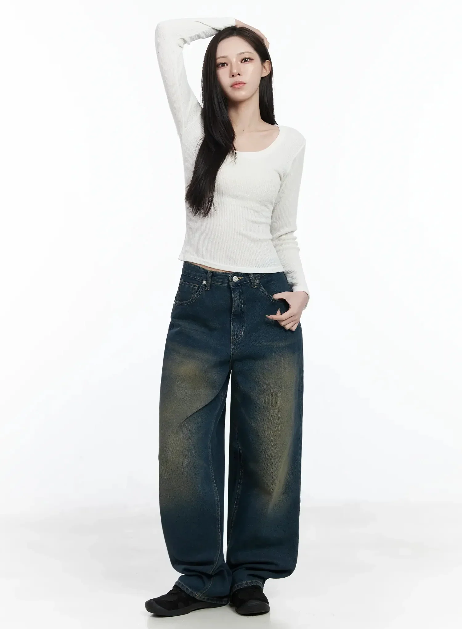 Naom Vintage Wide Jeans IF502 - Image 7