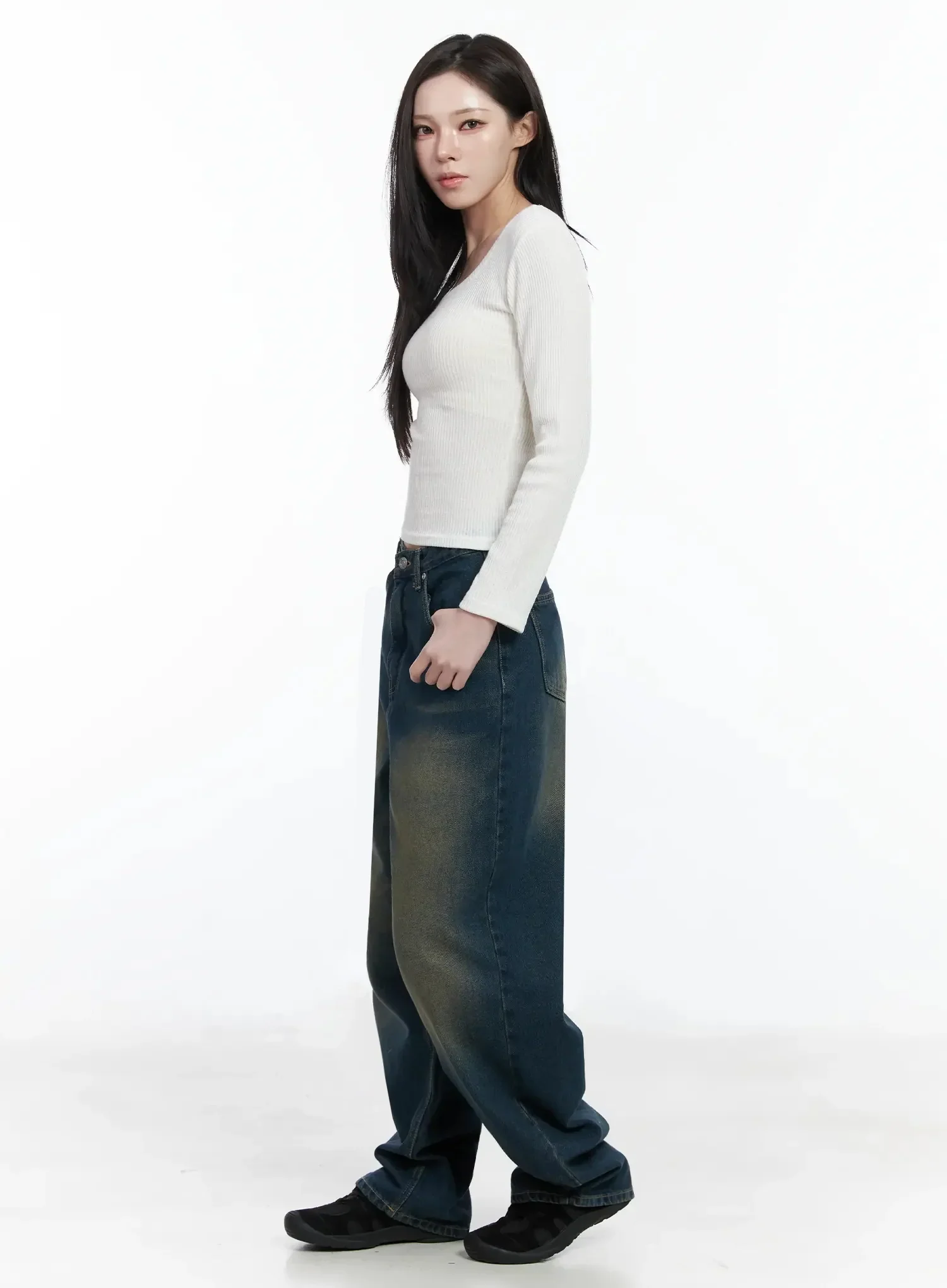 Naom Vintage Wide Jeans IF502 - Image 9