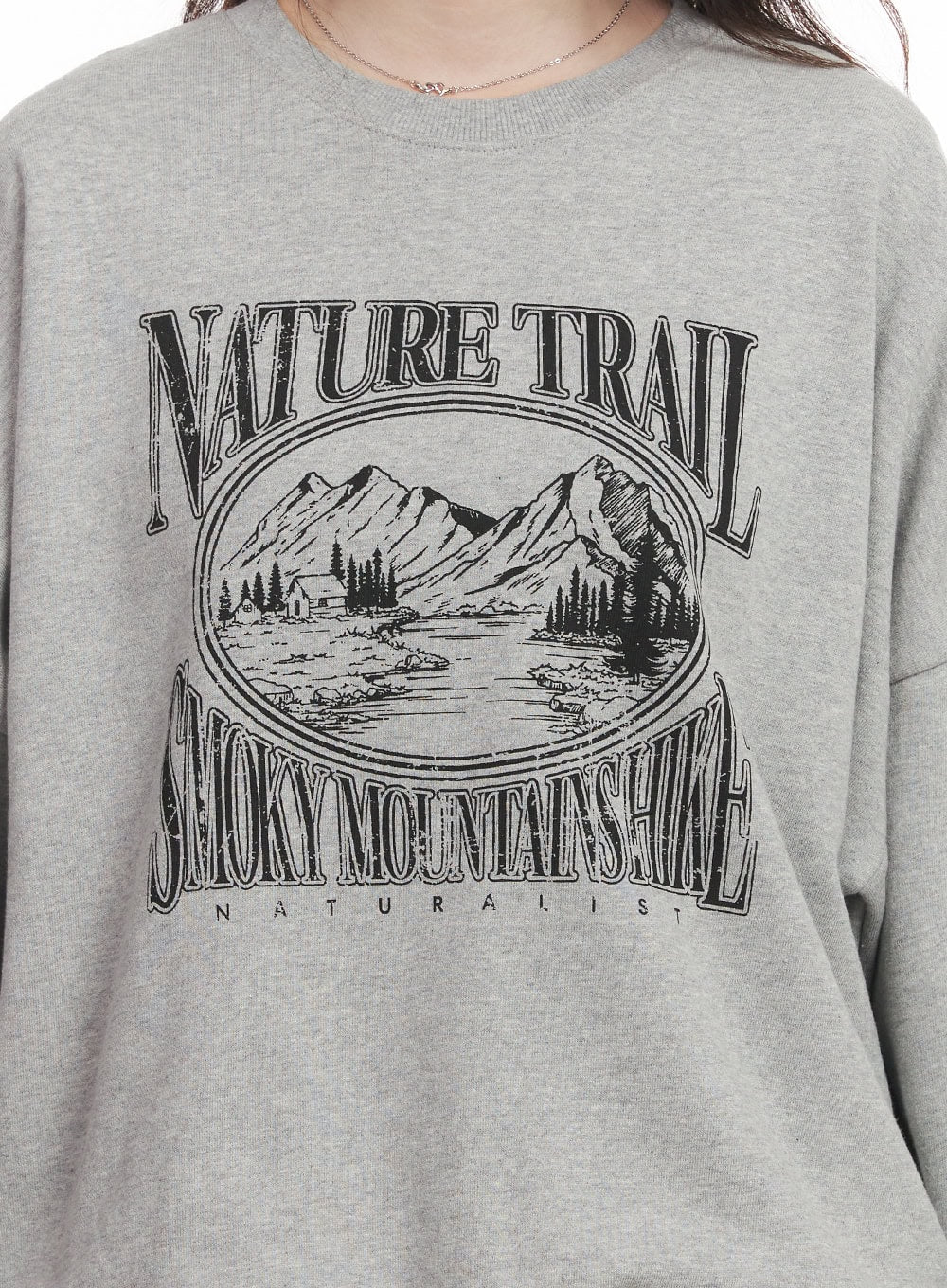Nature Graphic Oversize Sweatshirt CA501 - Image 4