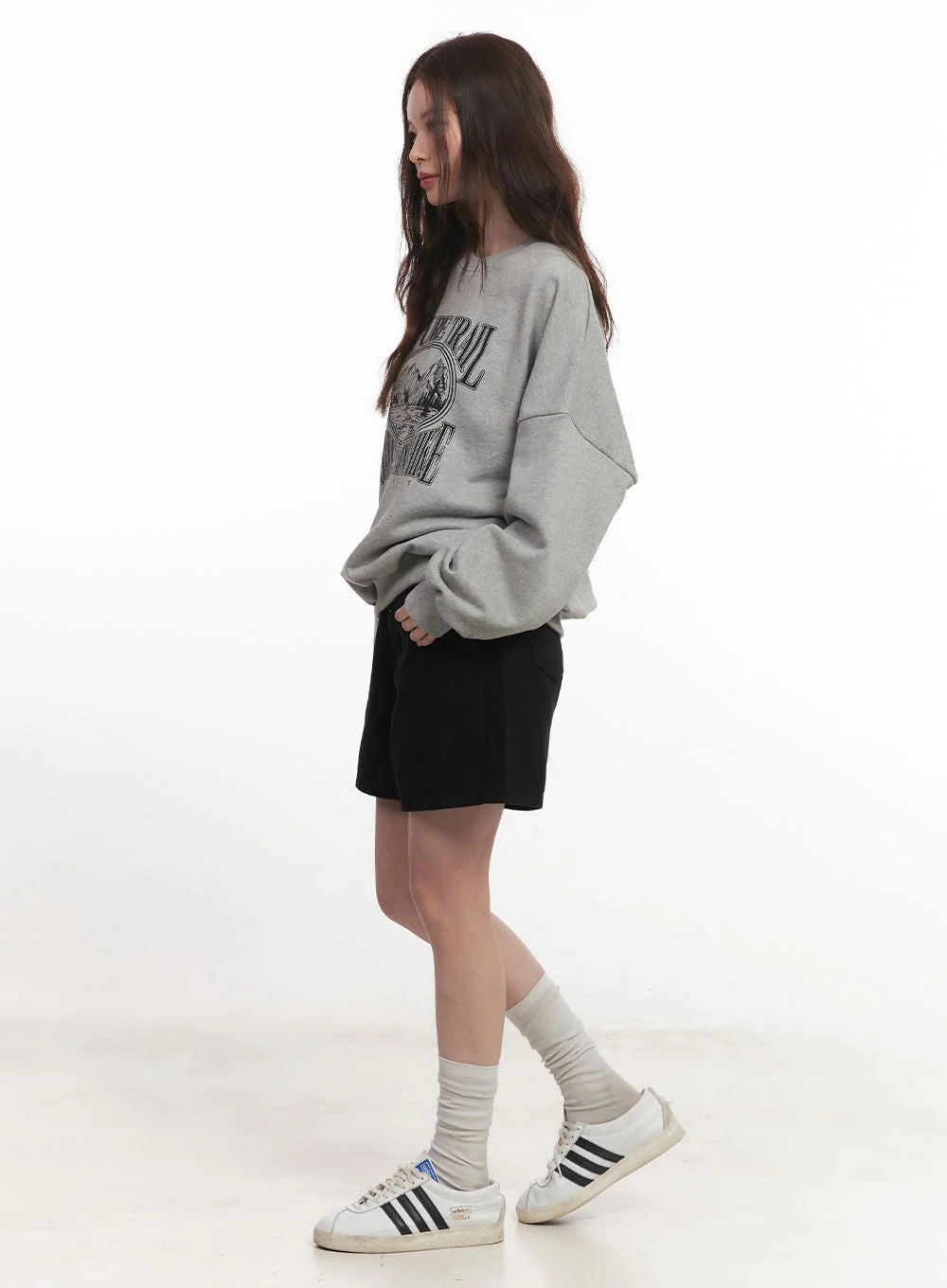 Nature Graphic Oversize Sweatshirt CA501 - Image 6