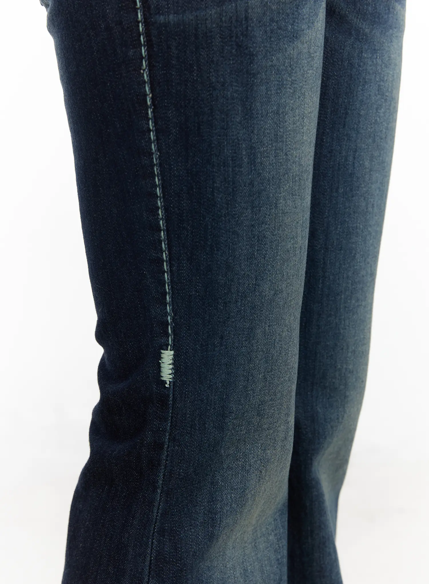 Navy Low Rise Bootcut Jeans CM517 - Image 3