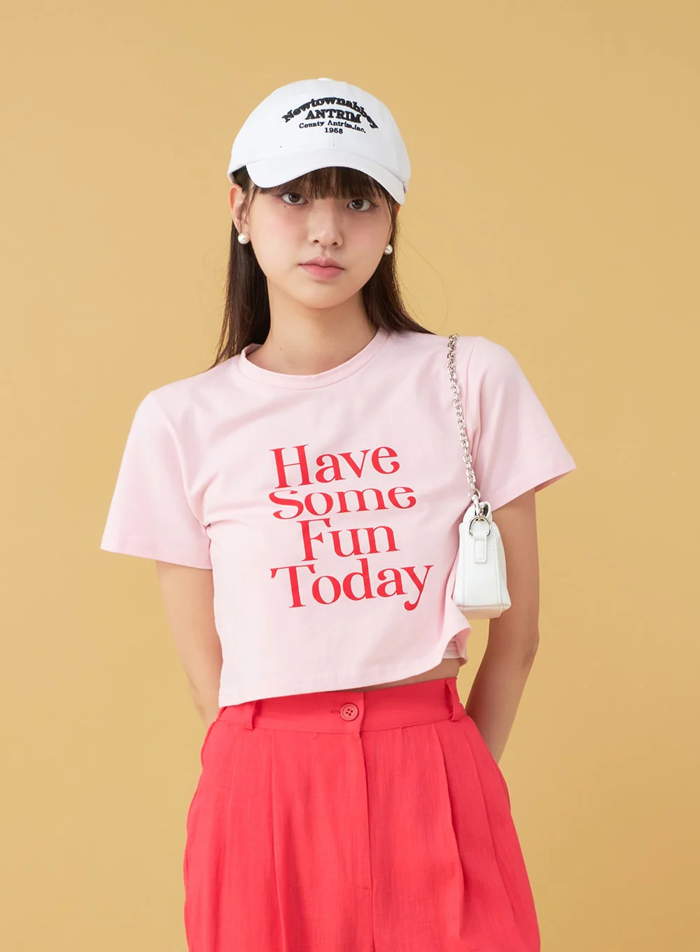 New Town Lettered Cotton Baseball Cap OU13 - Image 8
