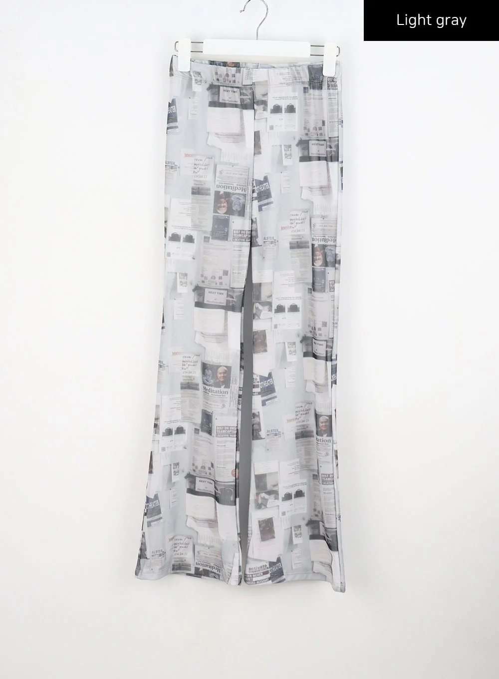 Newspaper Print Pants CY308 - Image 10