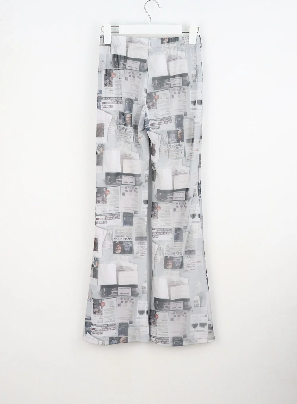 Newspaper Print Pants CY308 - Image 11