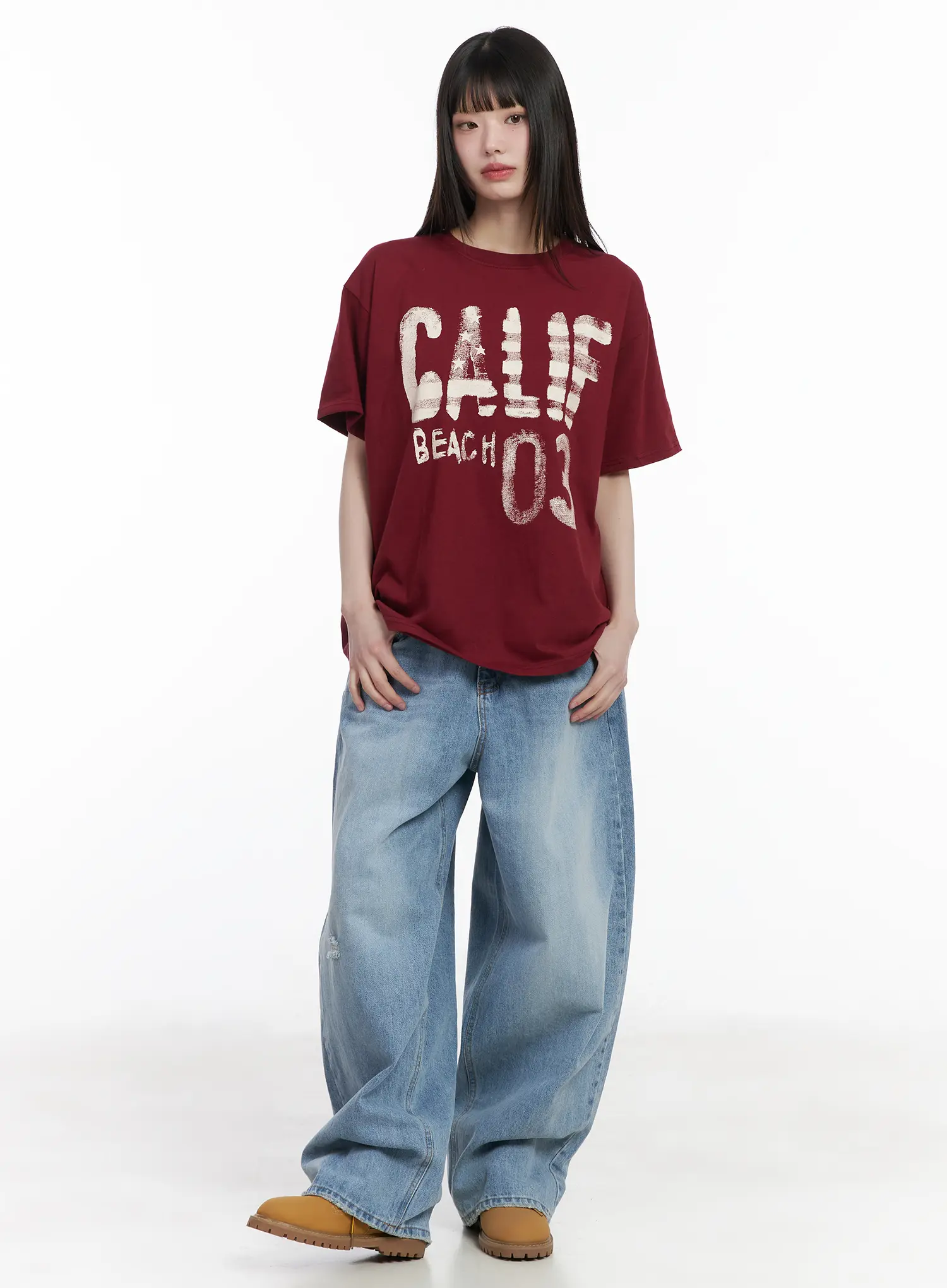 Nini Washed Wide Leg Jeans CM525 - Image 2