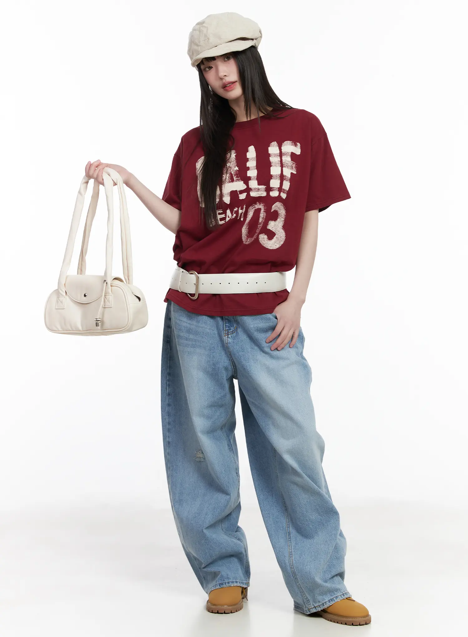 Nini Washed Wide Leg Jeans CM525 - Image 7