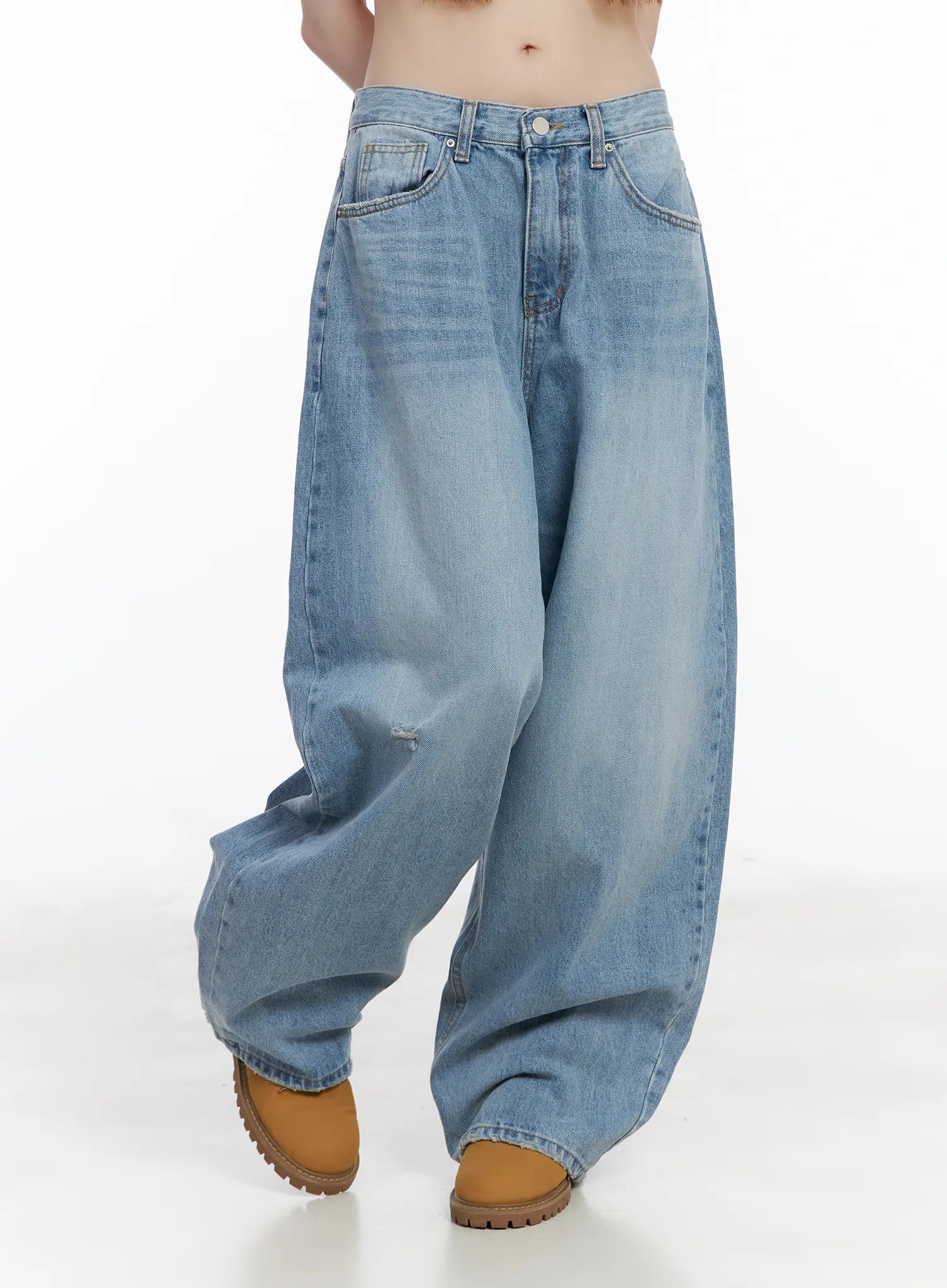 Nini Washed Wide Leg Jeans CM525 - Image 9