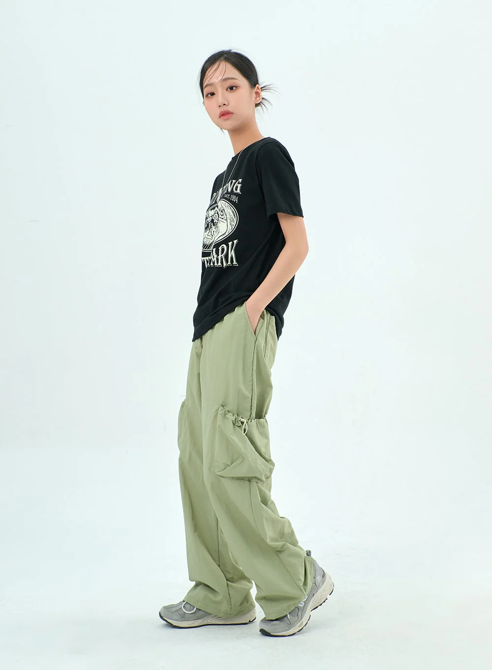 Nylon Pocket Pants BY304 - Image 3