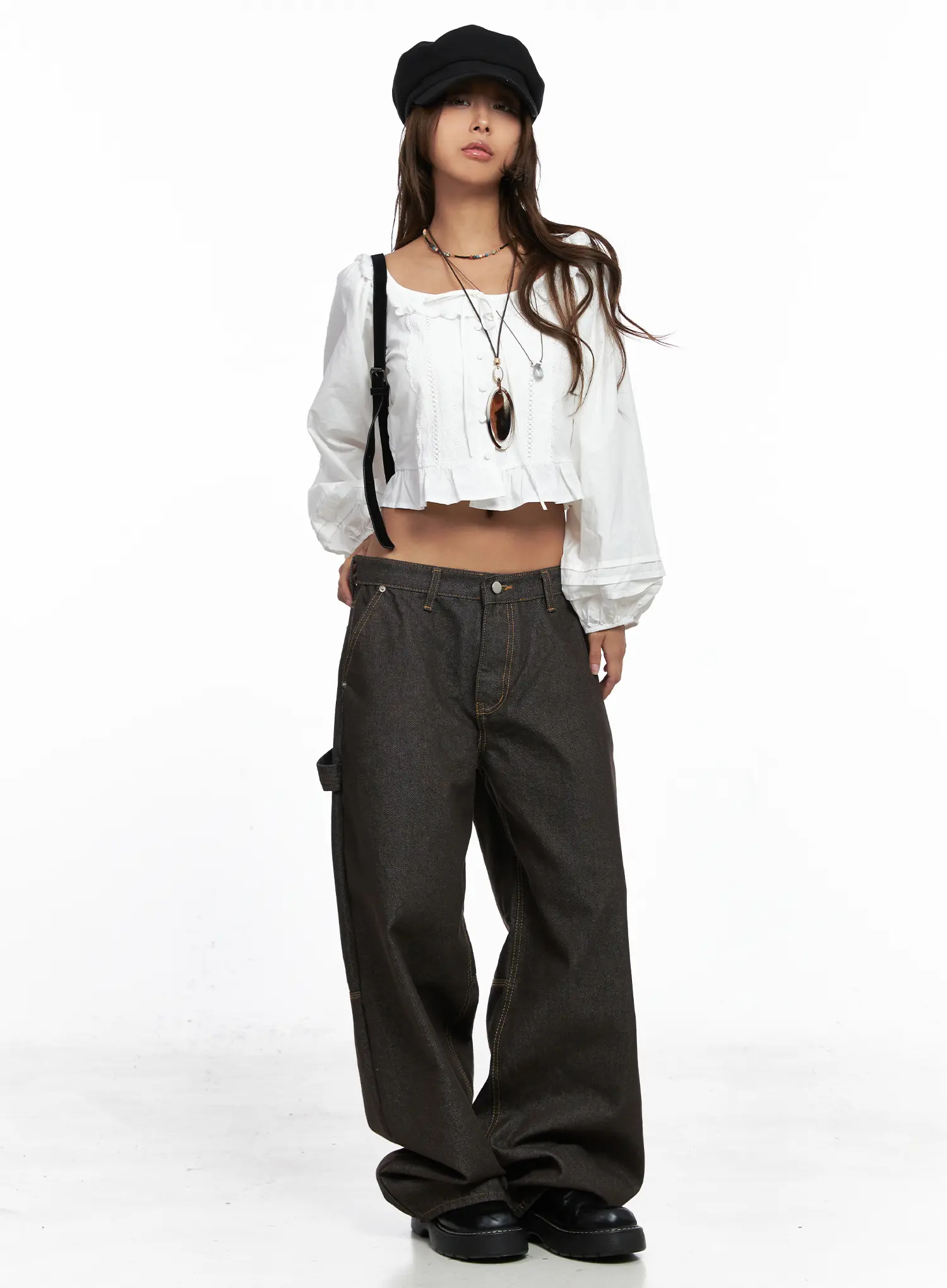 Oaklyn Non-Fade Wide-Leg Jeans CO513 - Image 2