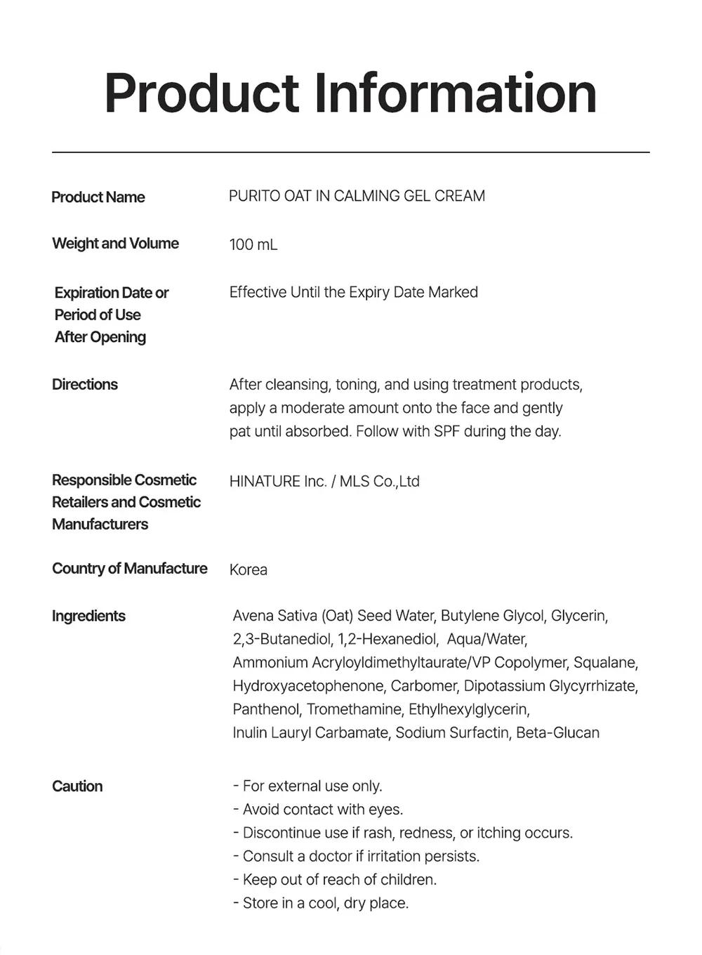 Oat-in Calming Gel Cream (100ml) - Image 11