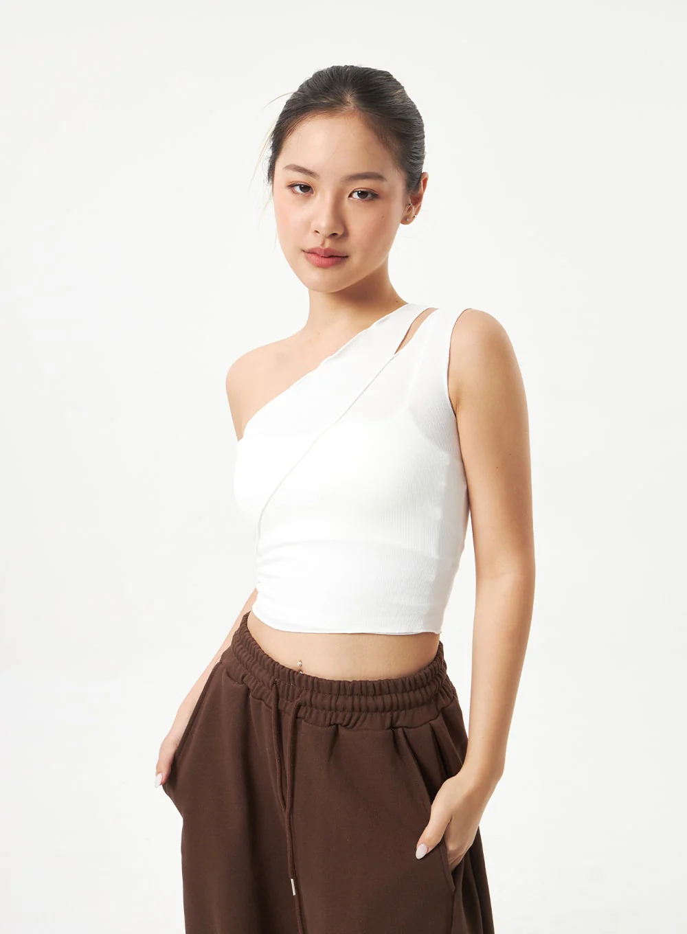 Off-Shoulder Cut Out Top CA318 - Image 9