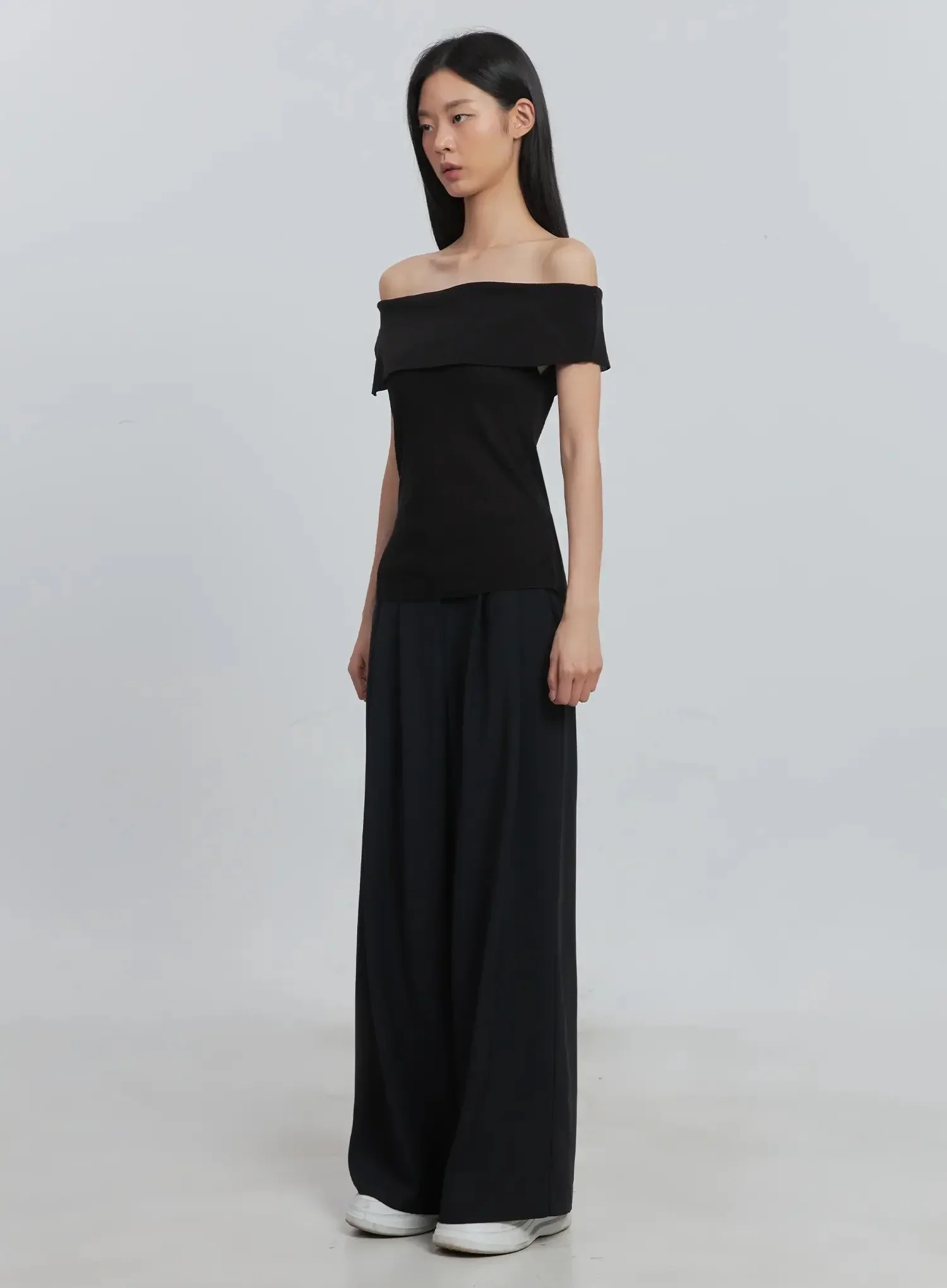 Off-Shoulder Linen Blouse IU512 - Image 13