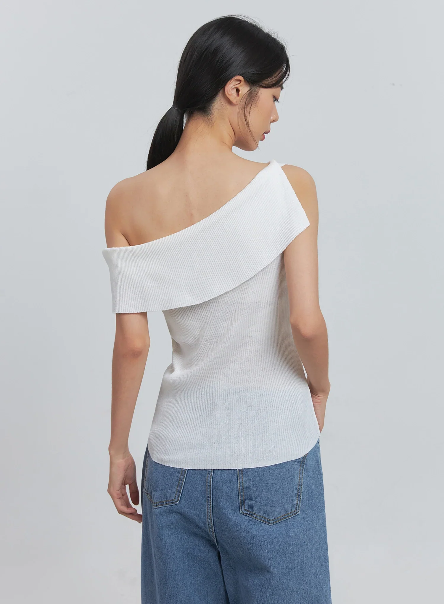 Off-Shoulder Linen Blouse IU512 - Image 18