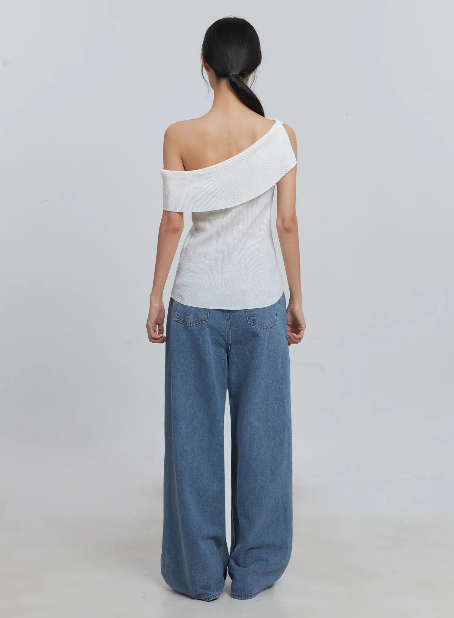 Off-Shoulder Linen Blouse IU512 - Image 25