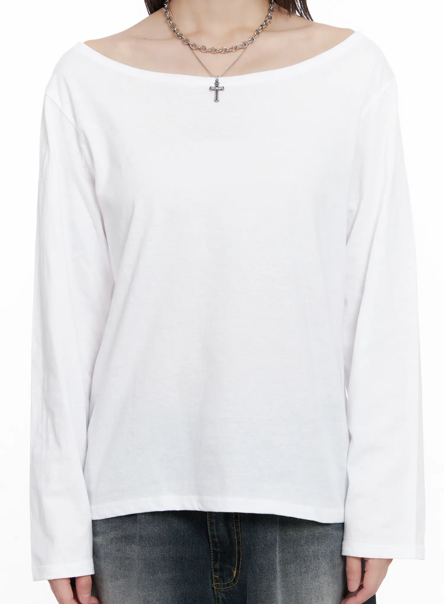 Off-Shoulder Long Sleeve Top CG515 - Image 3