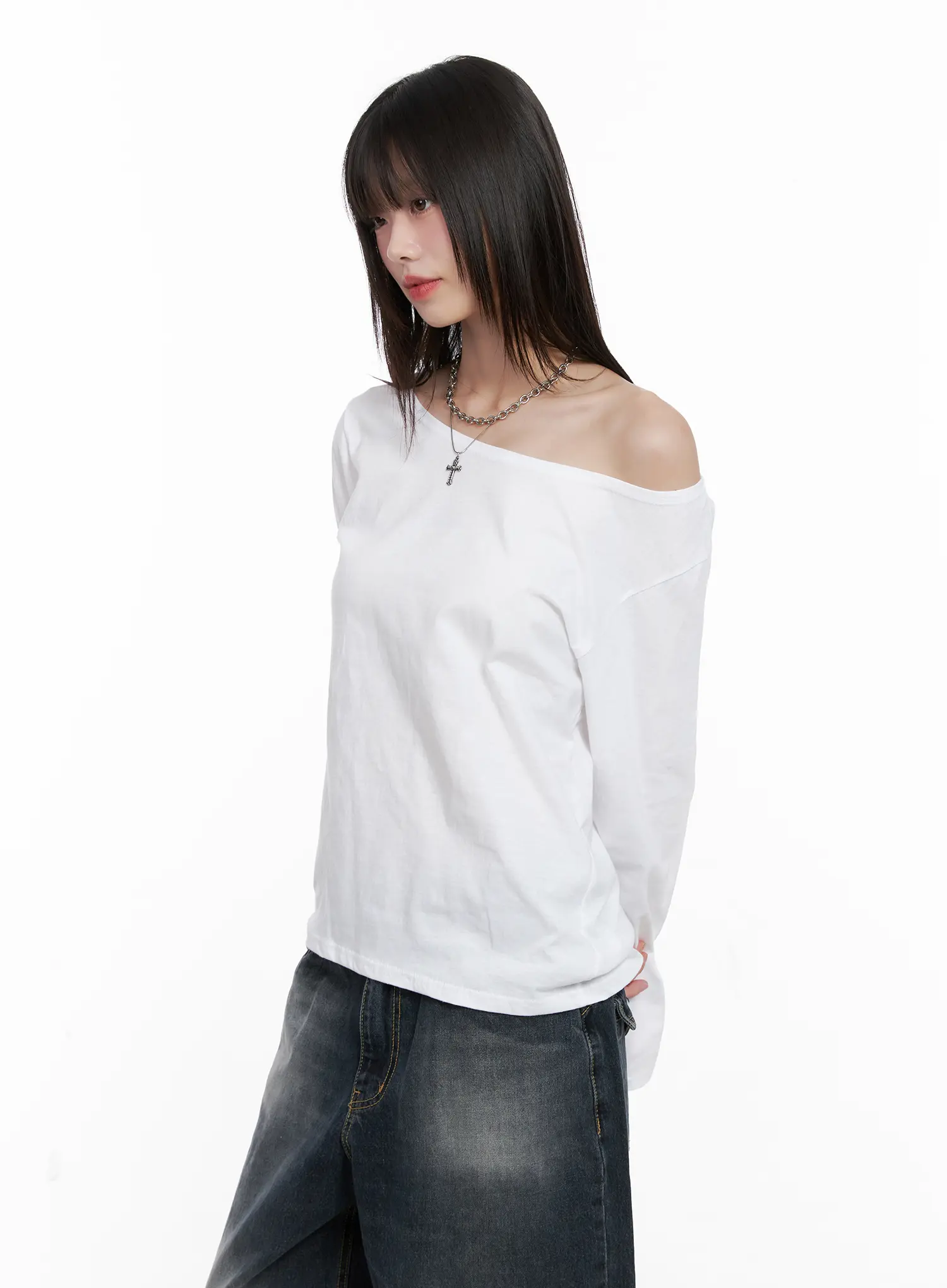 Off-Shoulder Long Sleeve Top CG515 - Image 5