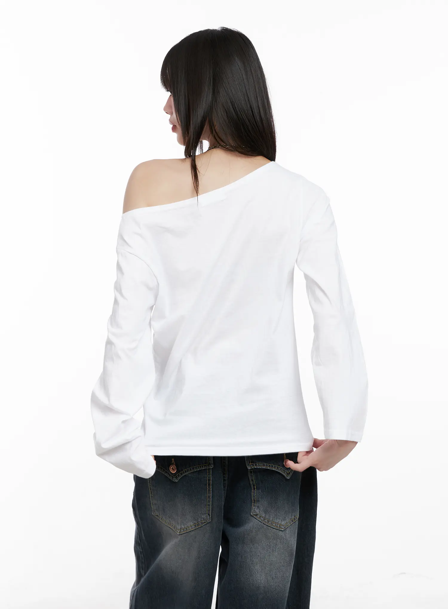 Off-Shoulder Long Sleeve Top CG515 - Image 7