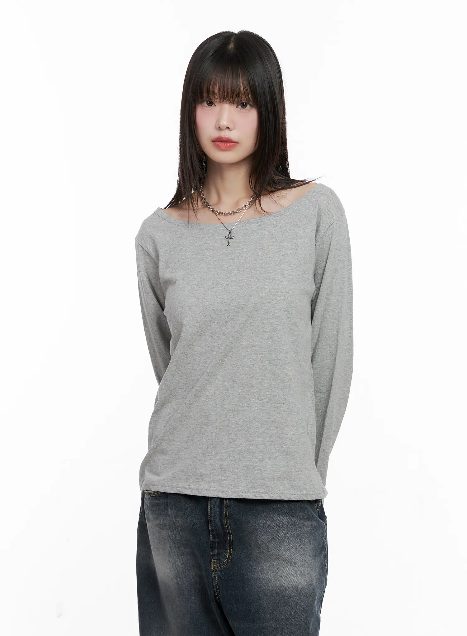 Off-Shoulder Long Sleeve Top CG515 - Image 9