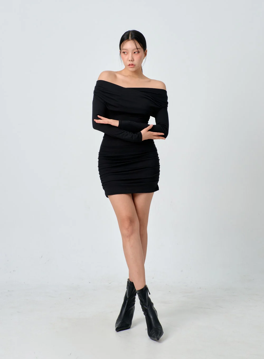 Off-Shoulder Mini Dress IJ331 - Image 6
