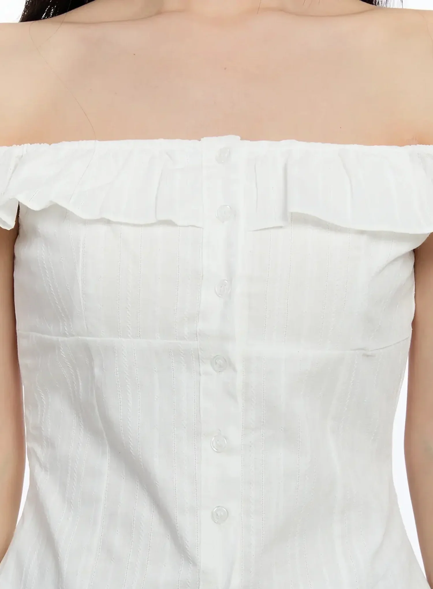 Off-Shoulder Ruffle Blouse IM509 - Image 4