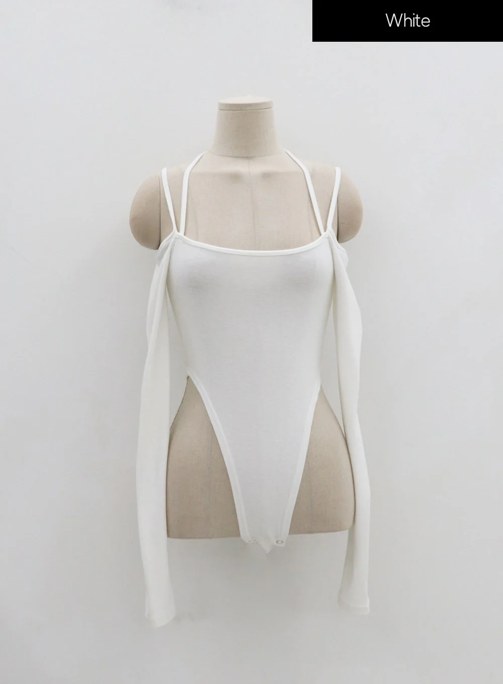 Off-Shoulder Thin Straps Bodysuit IN22 - Image 16