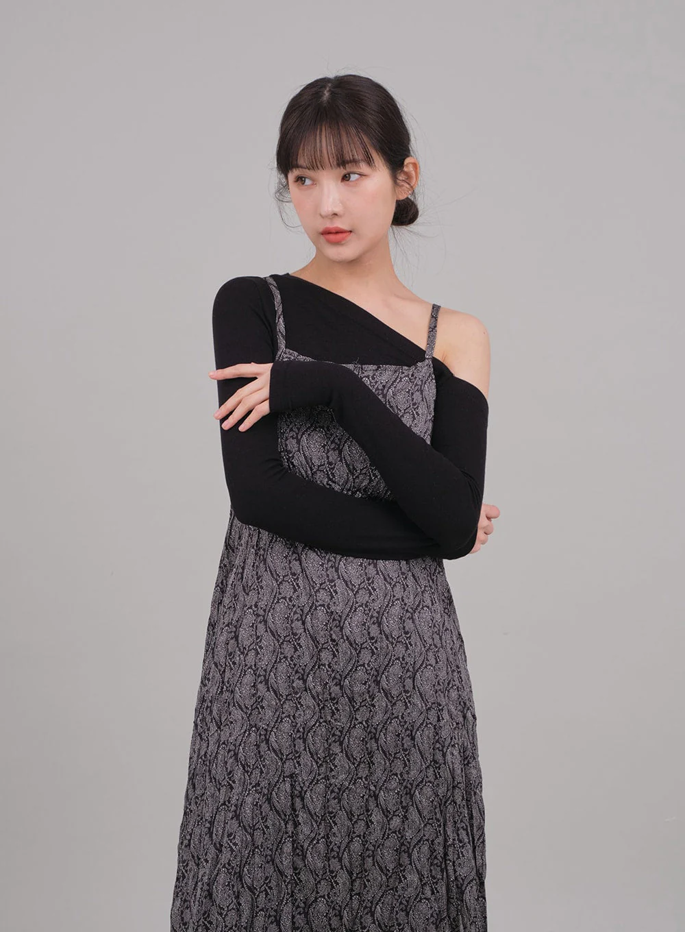 One Shoulder Crop Top C2701 - Image 11