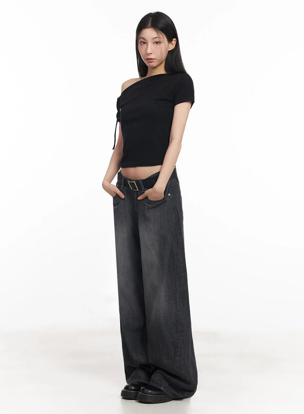 One-Shoulder Ribbon Top IY529 - Image 6