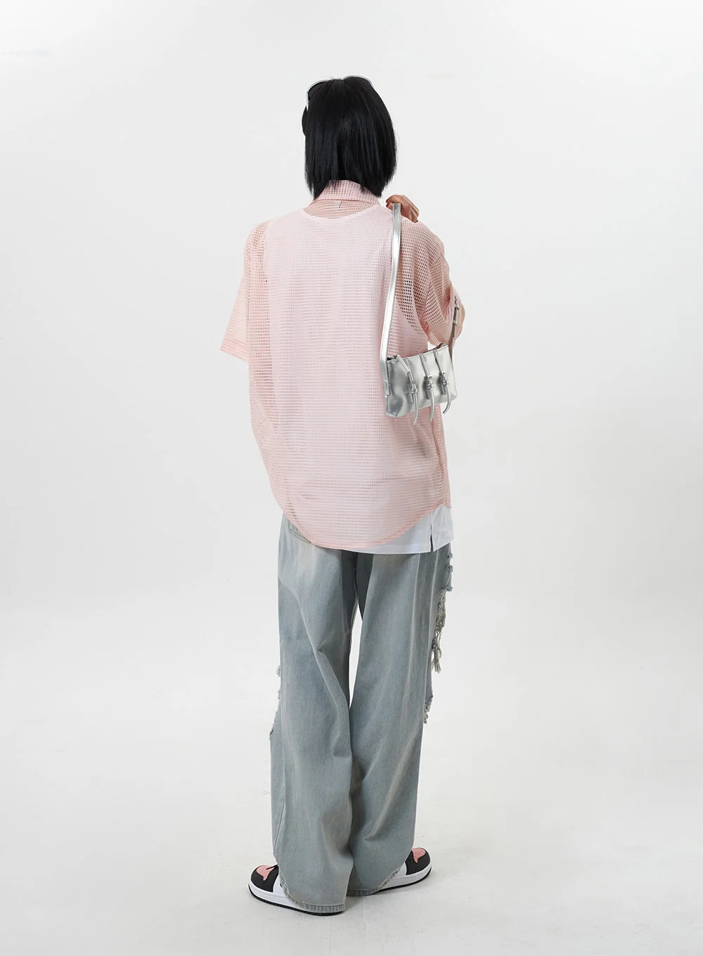 Open Stitch Shirt Unisex CY319 - Image 12