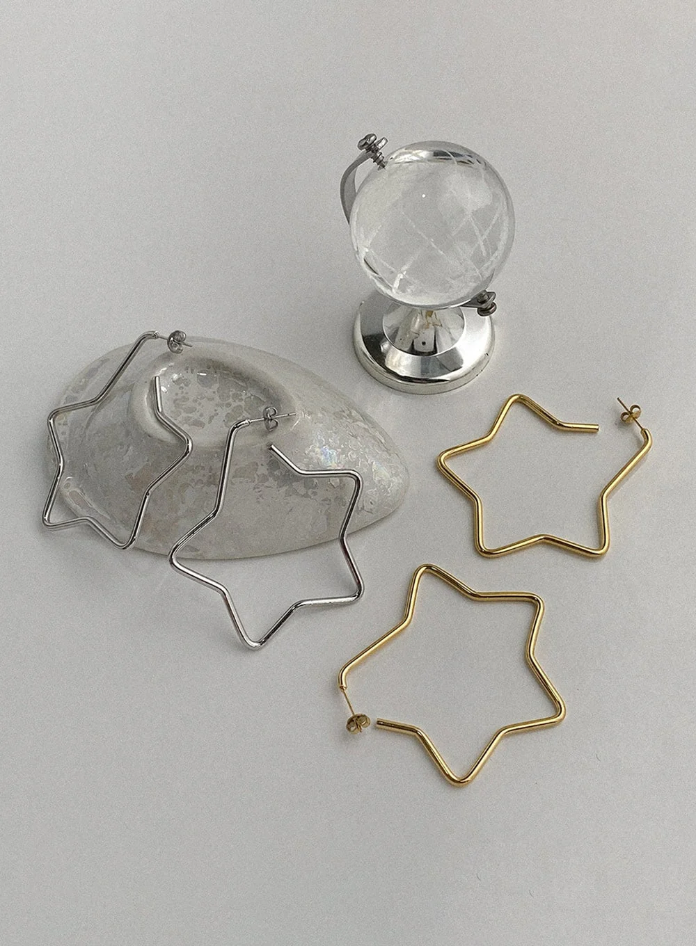 Orbit Big Star Earrings IA517 - Image 2
