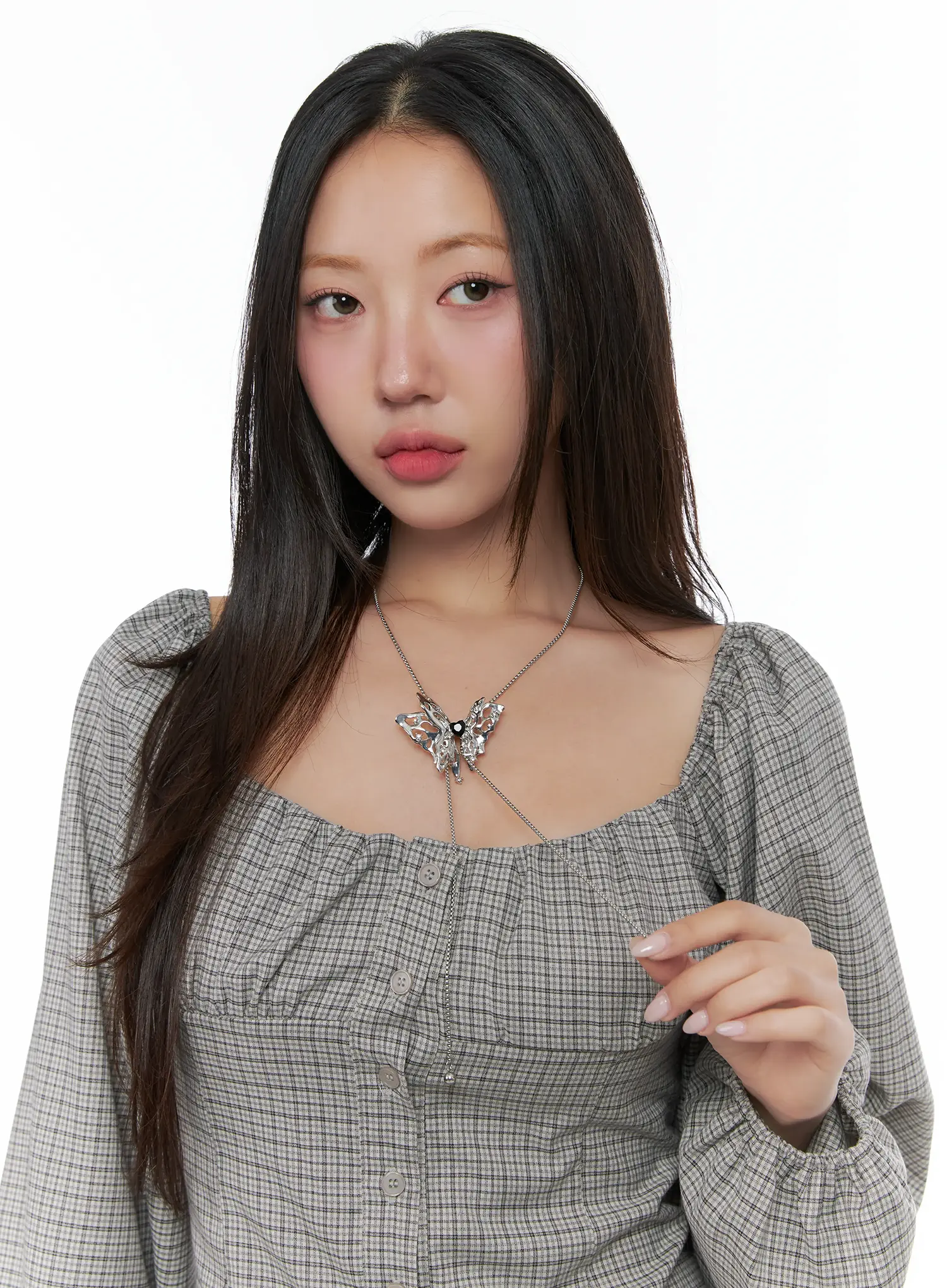 Orien Butterfly Pendant Necklace CS503 - Image 3