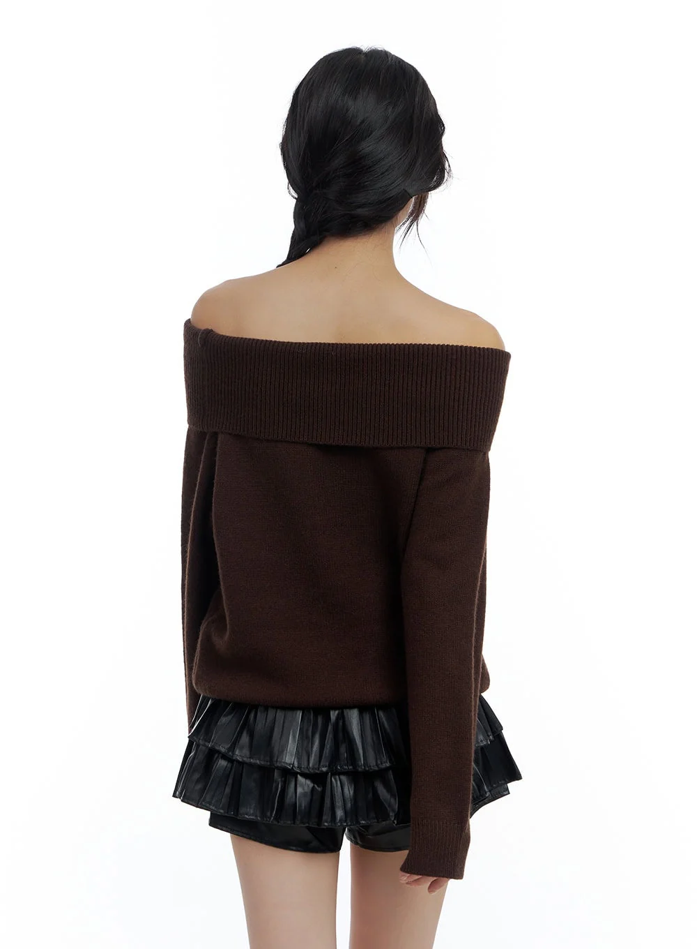 Oversize Off-Shoulder Knit CS419 - Image 5
