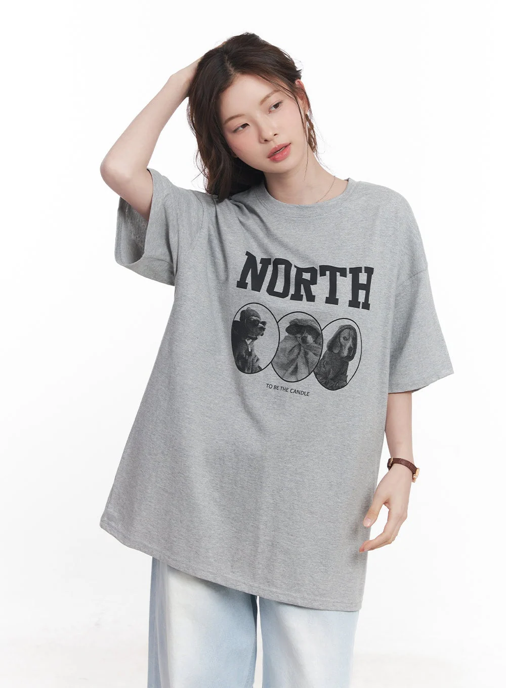 Oversized Baggy Graphic Tee CY519 - Image 2