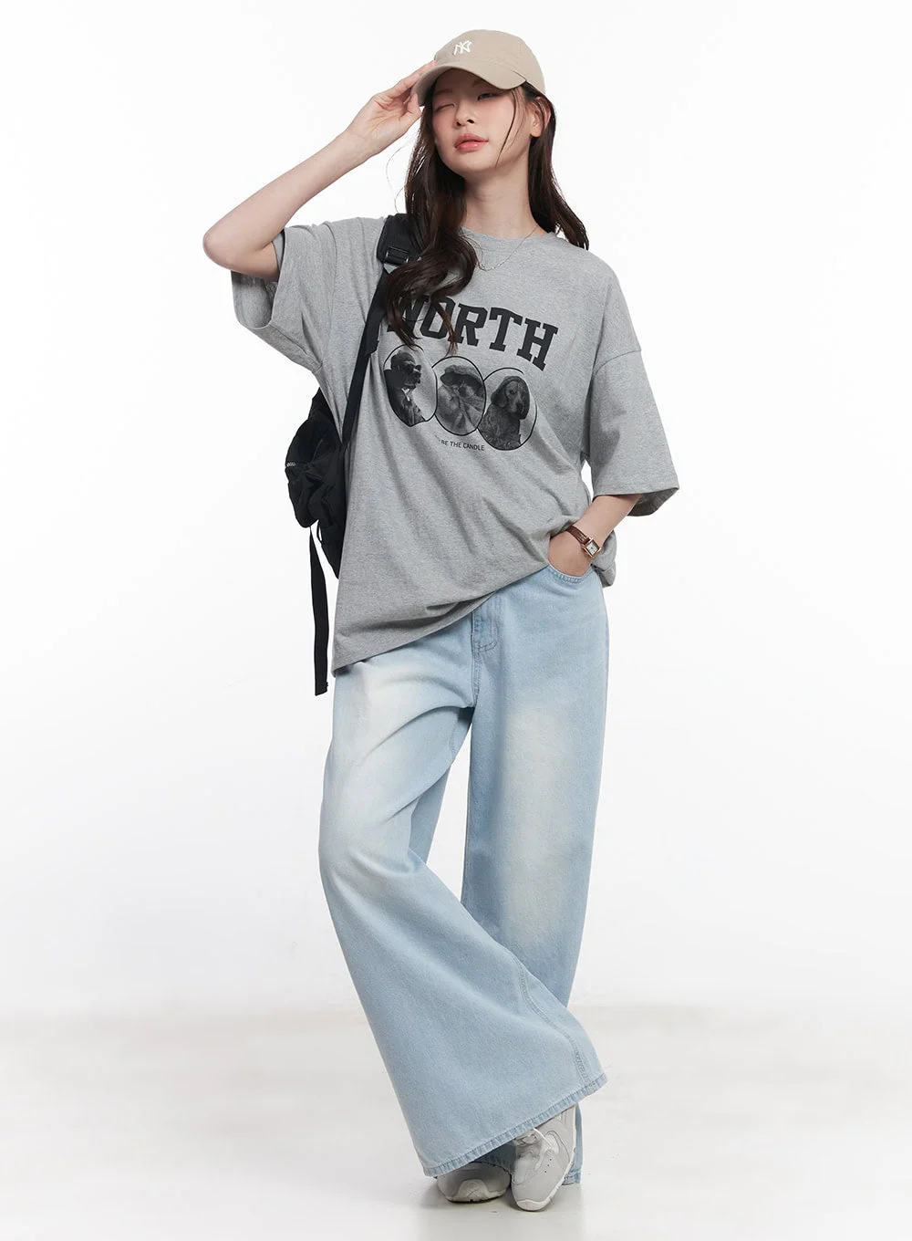 Oversized Baggy Graphic Tee CY519 - Image 3