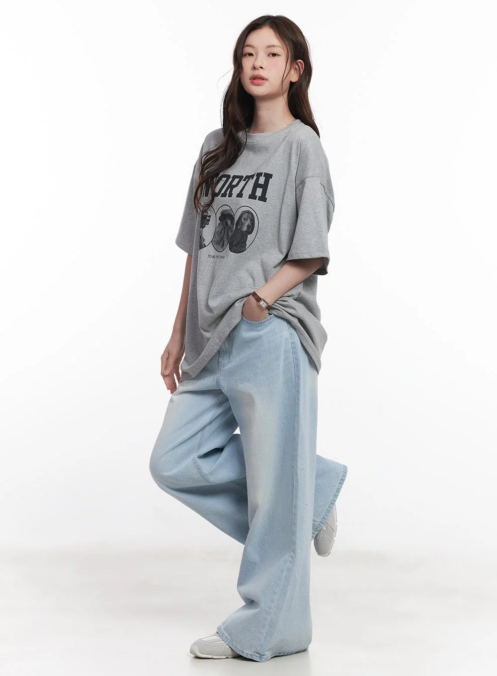 Oversized Baggy Graphic Tee CY519 - Image 5
