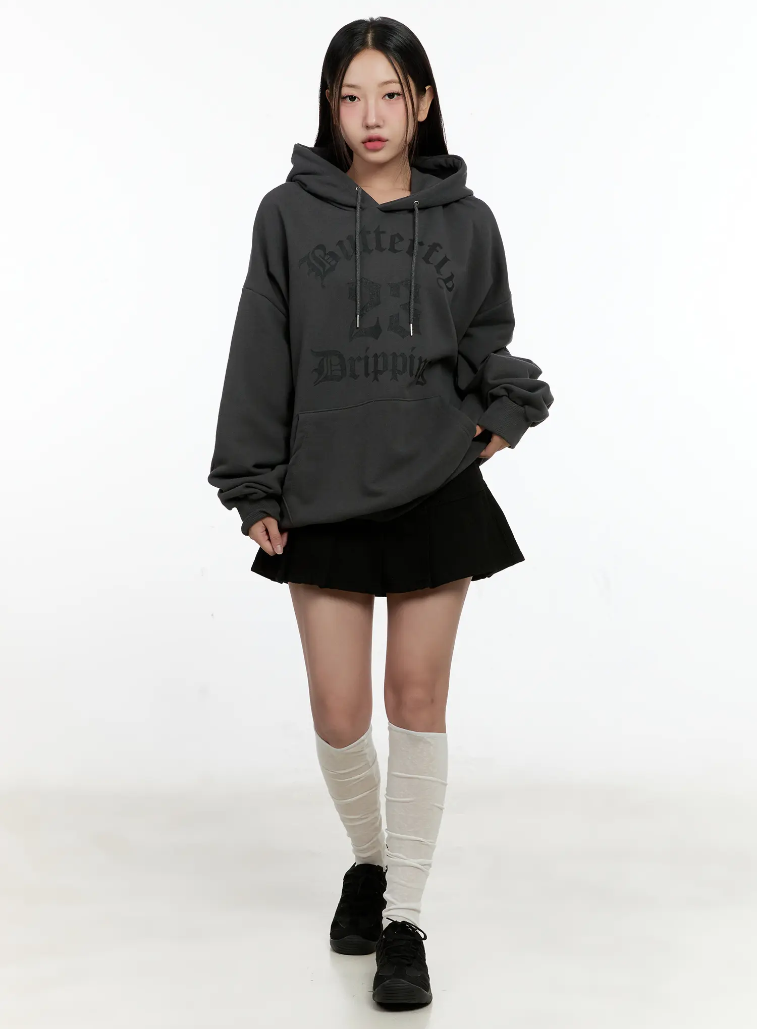 Oversized "Butterfly" Graphic Hoodie CG501 - Image 3