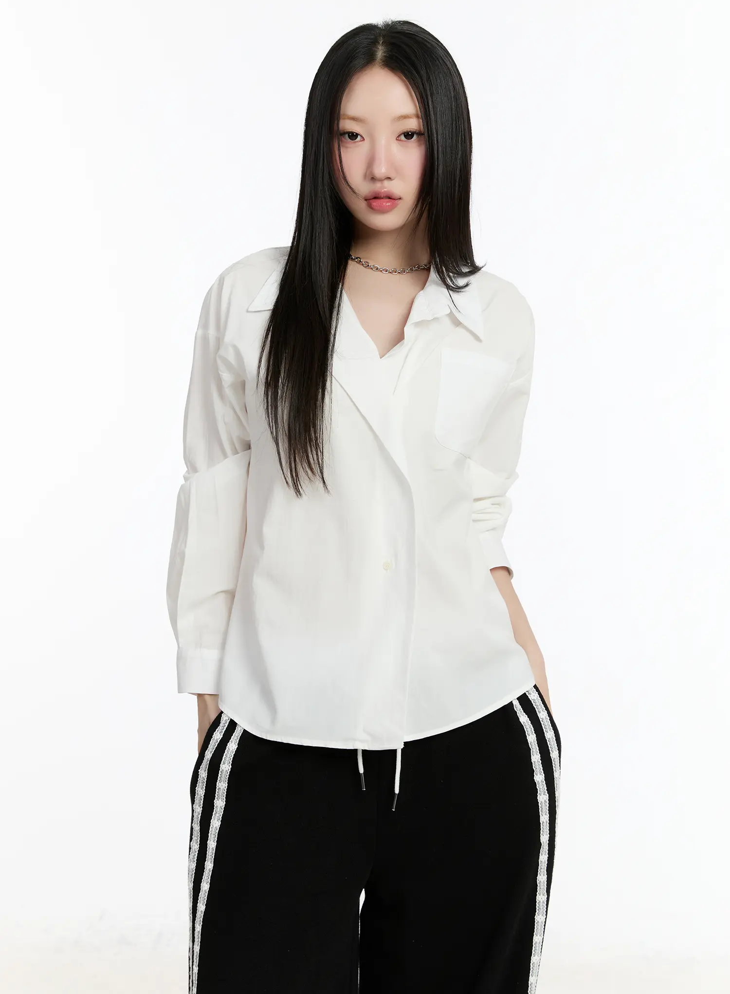 Oversized Button-Up Shirt CM511