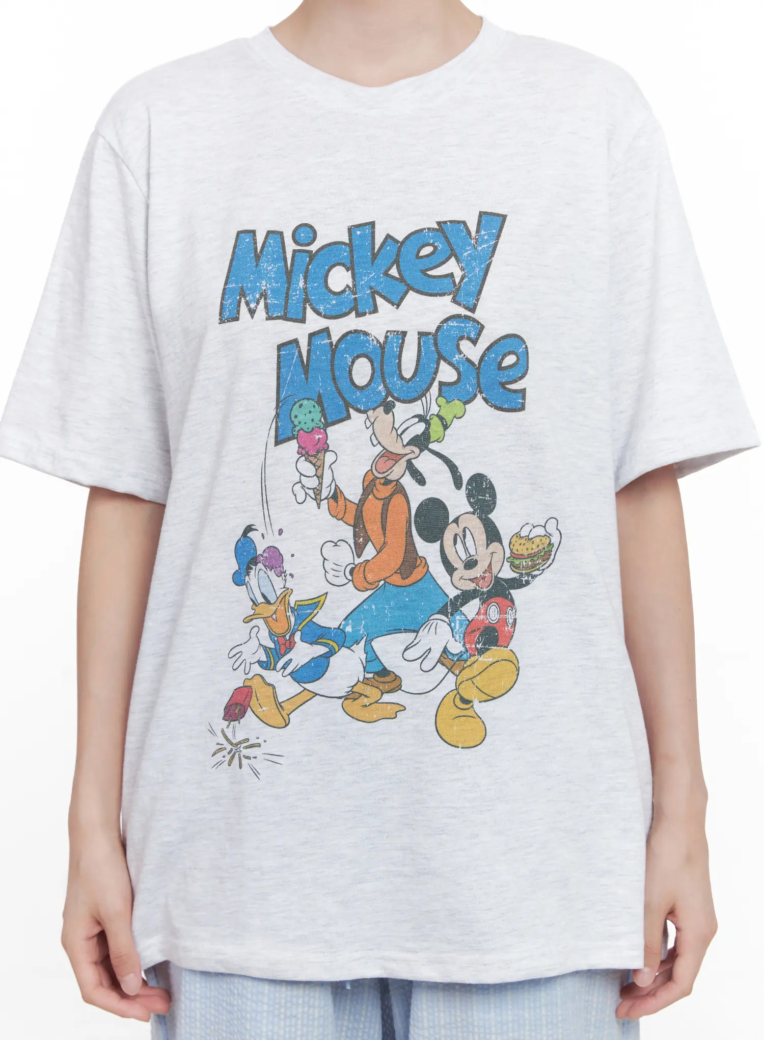 Oversized Cartoon Graphic Tee CL524 - Image 4