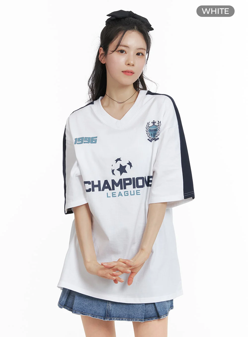 Oversized Champion Graphic Tee OM418 - Image 6