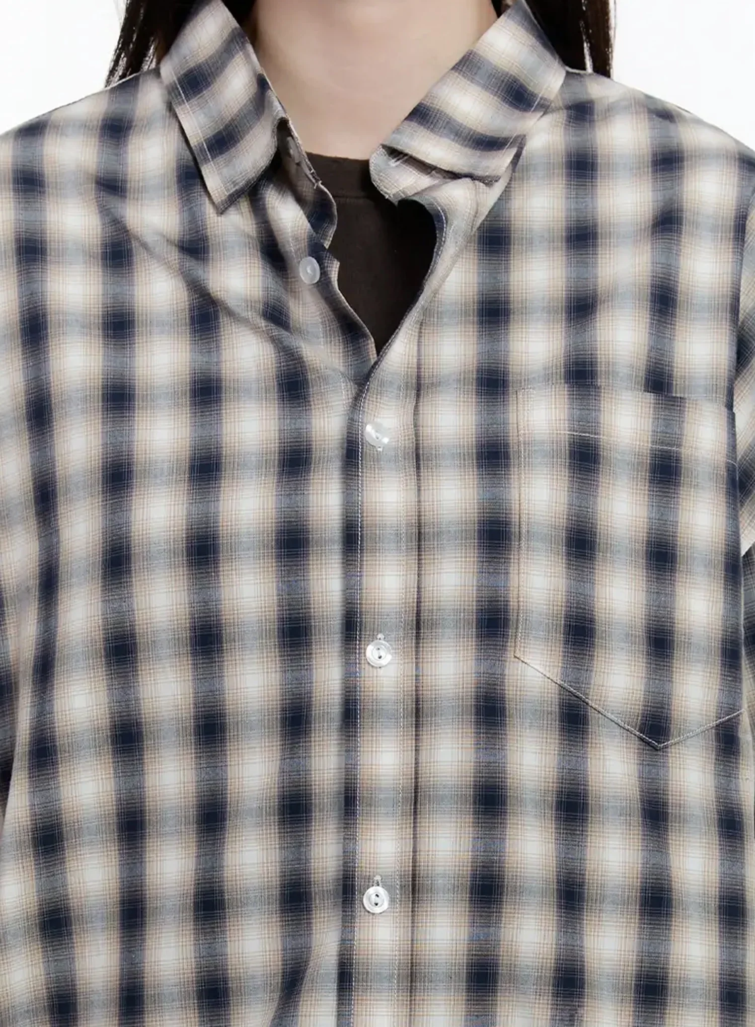 Oversized Check Shirt ID526 - Image 3
