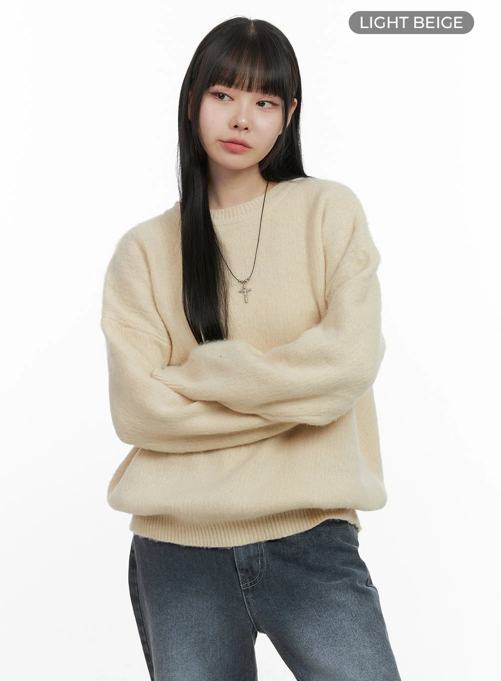 Oversized Fuzy Soft Knit Sweater OO401 - Image 10