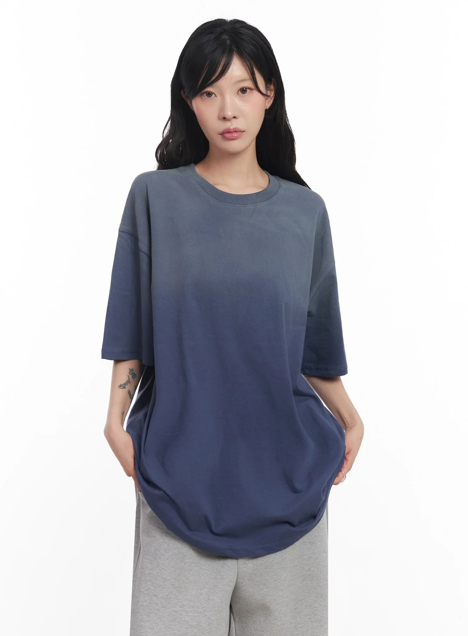 Oversized Gradient Fade T-Shirt IC503 - Image 7