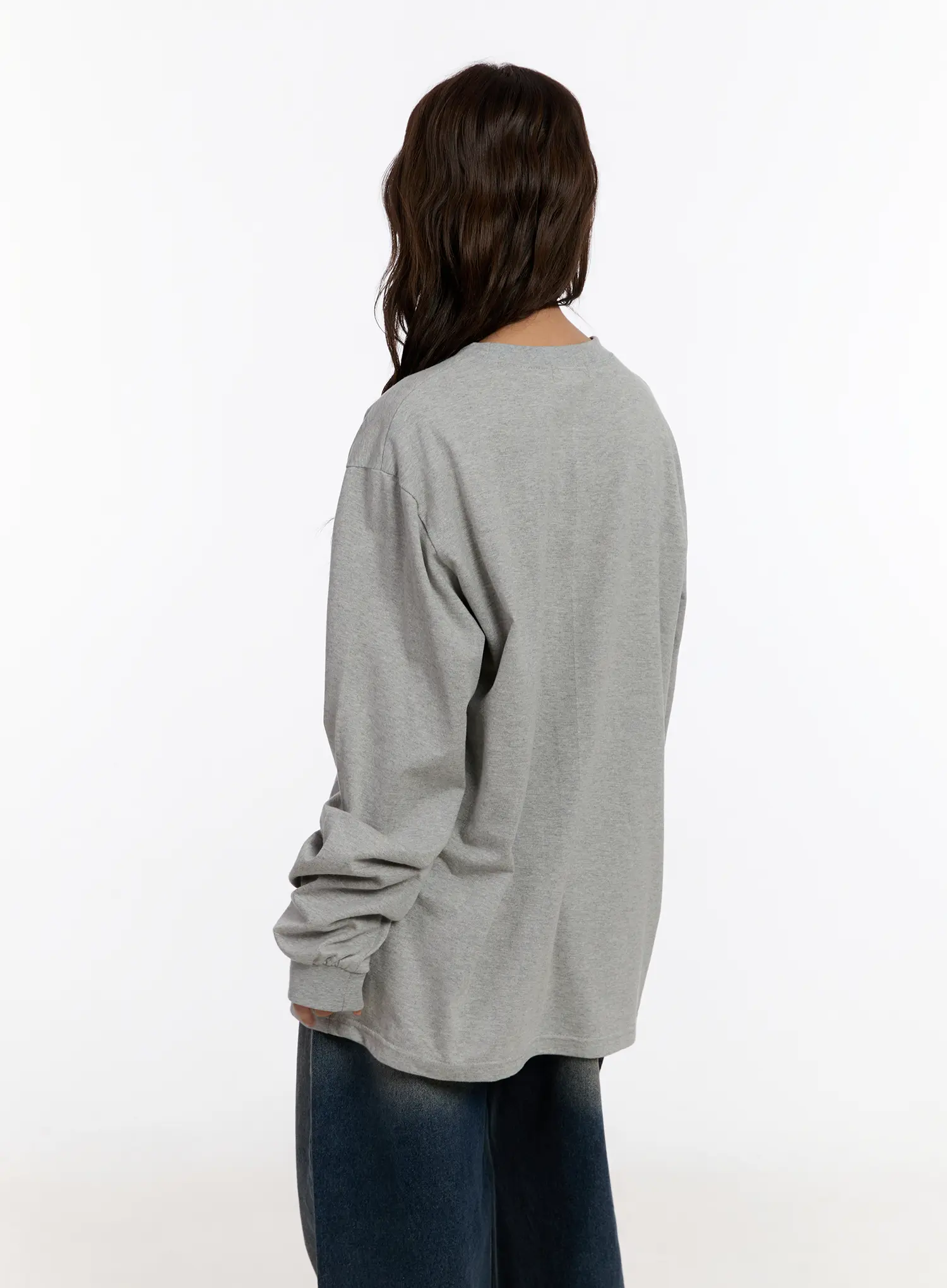 Oversized Graphic Print Long Sleeve Top CN527 - Image 8
