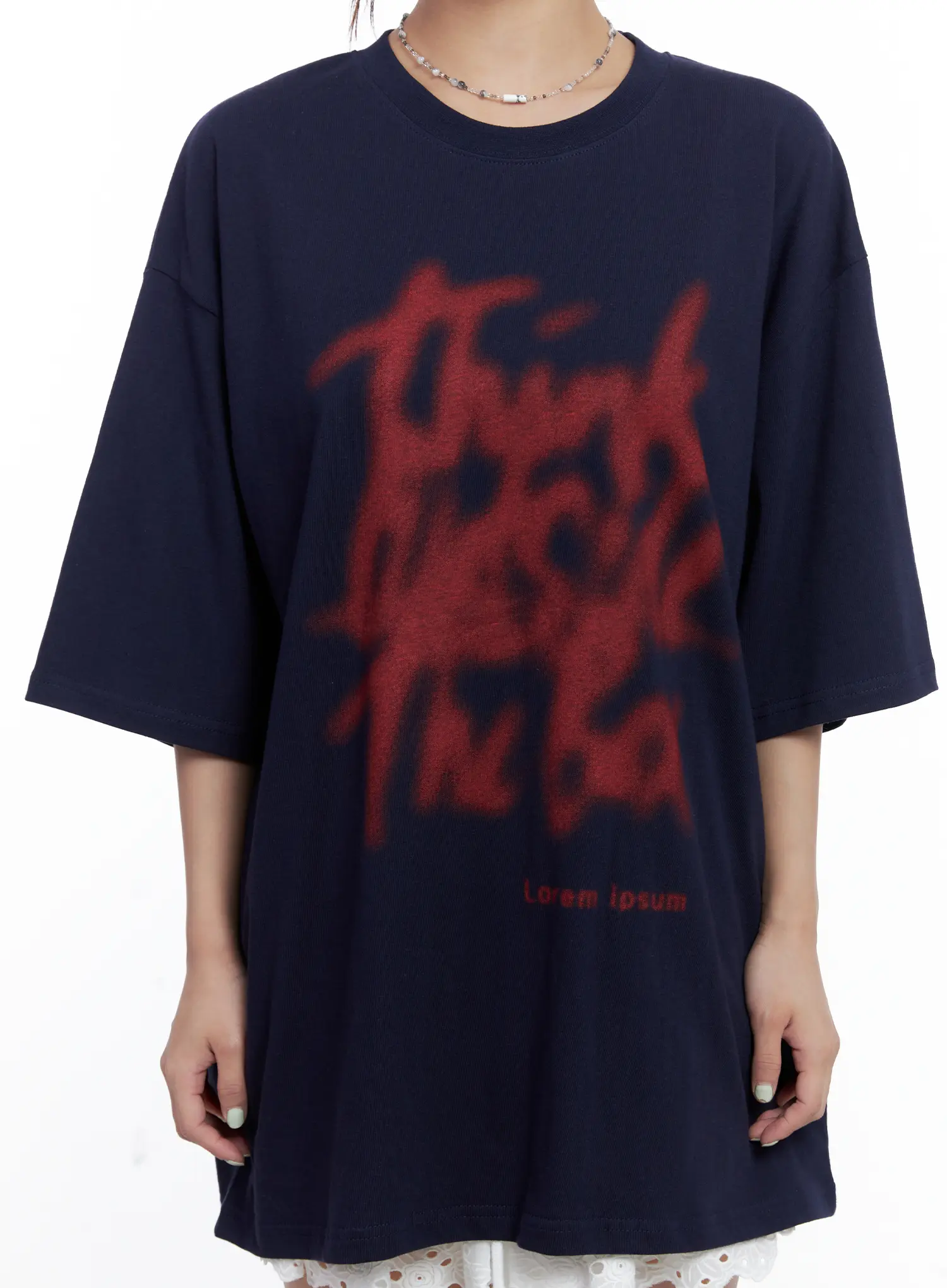 Oversized Graphic Short-Sleeve Tee CL514 - Image 4